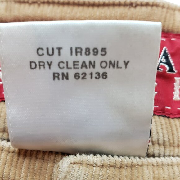 Guess Jeans Stretch Brown Corduroy Boot Cut Retro Pants Ladies Size 32 - Picture 9 of 10